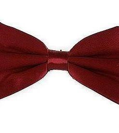 Vesuvio Napoli Burgundy Silk Bow Ties Men