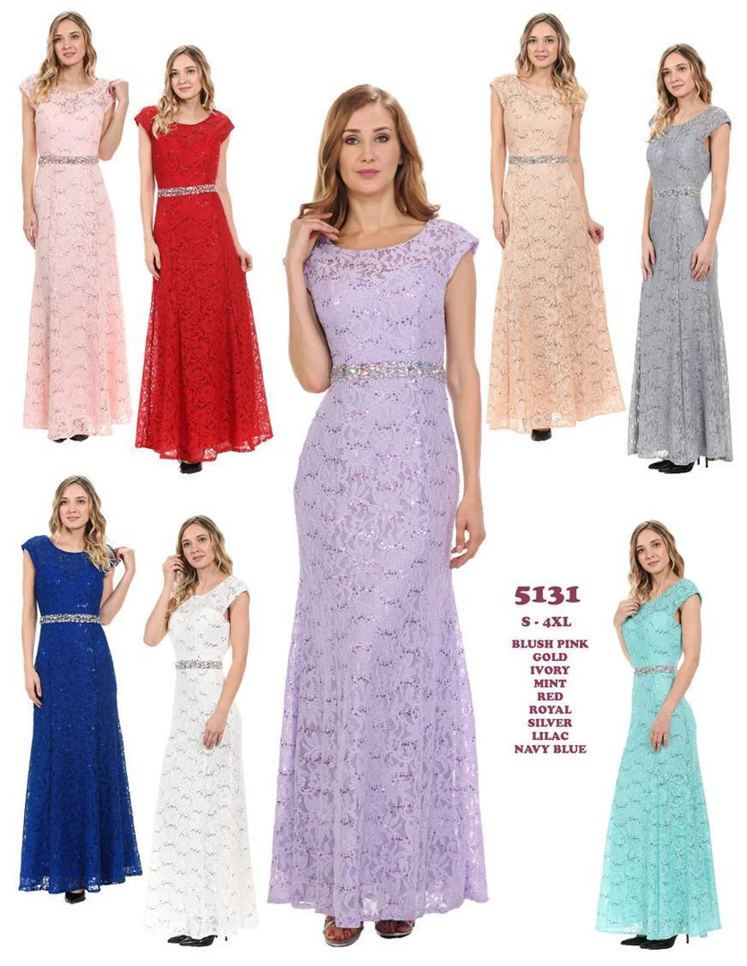 Cap Sleeve Lace Dress With Beaded Waist By Lenovia 5131 Prom 18 Cap Sleeve Lace Dress With Beaded Waist By Lenovia 5131 Prom