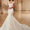 Mary's Bridal Couture Damour Collection Cap Sleeve Mermaid Bridal Gown By Mary's Bridal MB4119