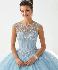 House Of Wu Fiesta Gowns Cap Sleeve Quinceanera Dress By Fiesta Gowns 56441 Quinceañera