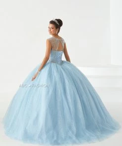 House Of Wu Fiesta Gowns Cap Sleeve Quinceanera Dress By Fiesta Gowns 56441 Quinceañera