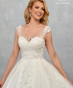 Mary's Bridal Ball Gowns Collection Cap Sleeve Wedding Ball Gown By Mary's Bridal MB6070