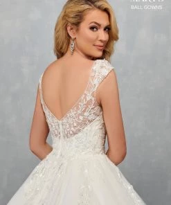 Mary's Bridal Ball Gowns Collection Cap Sleeve Wedding Ball Gown By Mary's Bridal MB6070