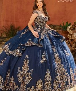 Mary's Bridal Cap Sleeves Quinceanera Dress By Alta Couture MQ3093