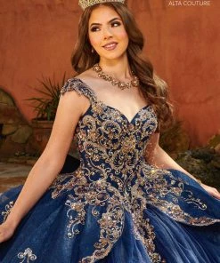 Mary's Bridal Cap Sleeves Quinceanera Dress By Alta Couture MQ3093