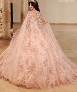 Mary's Bridal Quinceañera Cape Quinceanera Dress By Alta Couture MQ3075