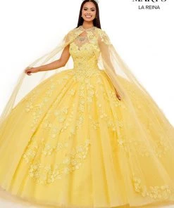 Cape Quinceanera Dress By Mary's Bridal MQ2134 Quinceañera