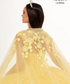 Cape Quinceanera Dress By Mary's Bridal MQ2134 Quinceañera