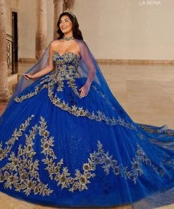 Cape Quinceanera Dress By Mary's Bridal MQ2149 Quinceañera