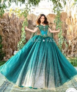 Ragazza Fashion QuinceaƱera Cape Sleeve Quinceanera Dress By Ragazza D84-584