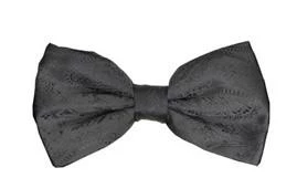Vesuvio Napoli Charcoal Paisley Bow Ties With Matching Pocket Squares Men 3 Vesuvio Napoli Charcoal Paisley Bow Ties With Matching Pocket Squares Men