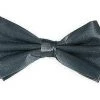 Vesuvio Napoli Charcoal Silk Bow Ties Men
