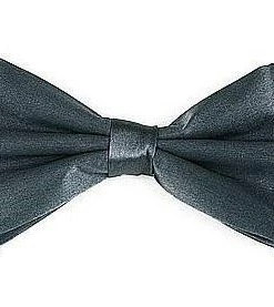 Vesuvio Napoli Charcoal Silk Bow Ties Men
