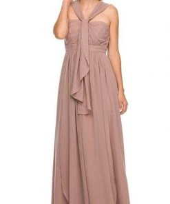 Chiffon Long Convertible Sweetheart Dress By Nox Anabel 7124