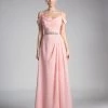 Long Cold Shoulder Dress With Beaded Waist By Cinderella Divine CJ248 Prom 2 Long Cold Shoulder Dress With Beaded Waist By Cinderella Divine CJ248 Prom