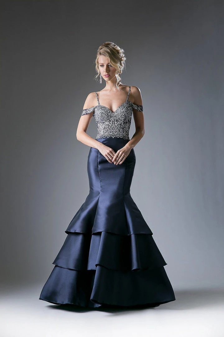 Cold Shoulder Mermaid Dress By Cinderella Divine 13115 Prom 5 Cold Shoulder Mermaid Dress By Cinderella Divine 13115 Prom