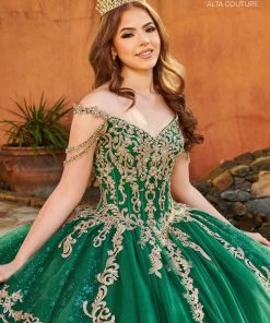 Mary's Bridal Quinceañera Cold Shoulder Quinceanera Dress By Alta Couture MQ3094