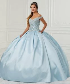House Of Wu Fiesta Gowns Cold Shoulder Quinceanera Dress By Fiesta Gowns 56429 Quinceañera