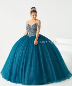 House Of Wu Fiesta Gowns Cold Shoulder Quinceanera Dress By Fiesta Gowns 56439