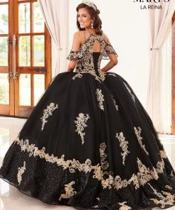 Cold Shoulder Quinceanera Dress By Mary's Bridal MQ2099 Quinceañera