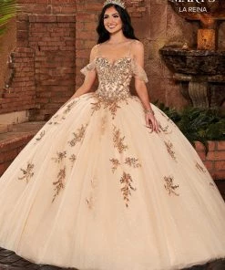 Quinceañera Cold Shoulder Quinceanera Dress By Mary's Bridal MQ2130