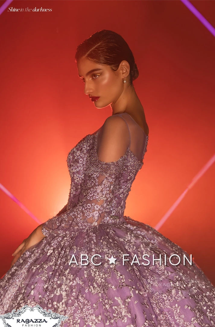 Ragazza Fashion Cold Shoulder Quinceanera Dress By Ragazza DV77-577 Quinceañera 8 Ragazza Fashion Cold Shoulder Quinceanera Dress By Ragazza DV77-577 Quinceañera