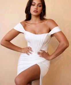 Prom Corset Satin Bridal Gown By Cinderella Divine 7484W 17 Prom Corset Satin Bridal Gown By Cinderella Divine 7484W