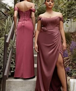 Corset Satin Gown By Cinderella Divine 7484 Prom 33 Corset Satin Gown By Cinderella Divine 7484 Prom