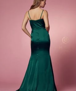 Cowl Neck Sleeveless Mermaid Dress By Nox Anabel R1026