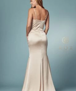 Cowl Neck Sleeveless Mermaid Dress By Nox Anabel R1026