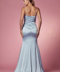 Cowl Neck Sleeveless Mermaid Dress By Nox Anabel R1026