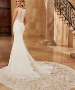 Mary's Bridal Couture Damour Collection Wedding Dresses Crepe Mermaid Dress By Mary's Bridal MB4126