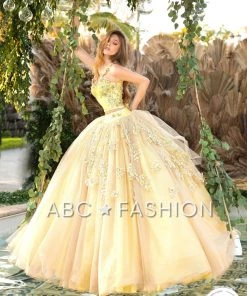 Ragazza Fashion Crop Top Quinceanera Dress By Ragazza D85-585 Quinceañera