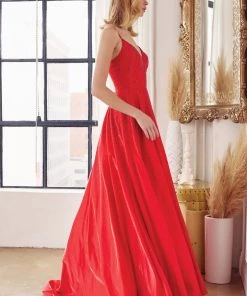 Embellished A-line Sleeveless Gown By Juliet 269