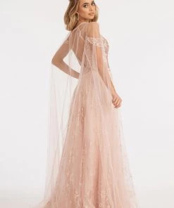 Embellished Cold Shoulder Gown By Elizabeth K GL3070 Prom