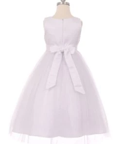 Embellished Girls Sleeveless Tulle Dress By Cinderella Couture 5009 Flower Girl Dresses
