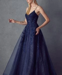Prom Embellished Long Sleeveless Tulle Dress By Juliet 251 34 Prom Embellished Long Sleeveless Tulle Dress By Juliet 251