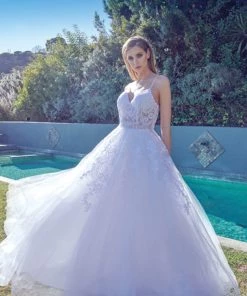 Prom Embellished Long Sleeveless Tulle Dress By Juliet 251 45 Prom Embellished Long Sleeveless Tulle Dress By Juliet 251