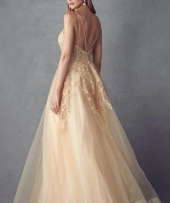 Prom Embellished Long Sleeveless Tulle Dress By Juliet 251 41 Prom Embellished Long Sleeveless Tulle Dress By Juliet 251