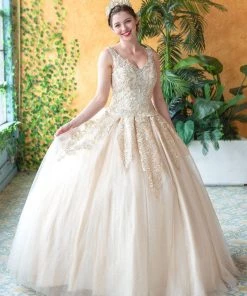 Calla Collection Embellished Sleeveless Quinceanera Dress By Calla KY79781X Quinceañera