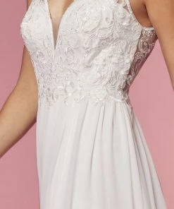 Embroidered Bodice A-line Gown By Nox Anabel Y299 Prom