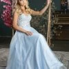 Prom Embroidered Bodice A-line Tulle Gown By Juliet 212