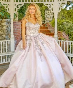 Prom Embroidered Cap Sleeve Ball Gown By Nox Anabel U801