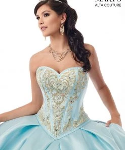 Mary's Bridal Embroidered Charro Two-Piece Quinceanera Dress By Alta Couture MQ3020