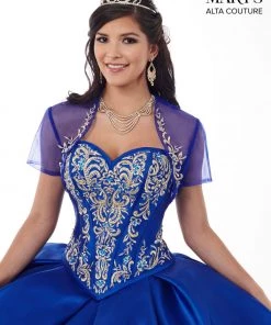 Mary's Bridal Embroidered Charro Two-Piece Quinceanera Dress By Alta Couture MQ3020