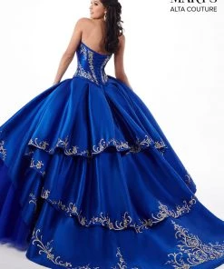 Mary's Bridal Embroidered Charro Two-Piece Quinceanera Dress By Alta Couture MQ3020