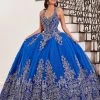 Embroidered Halter Quinceanera Dress By Mary's Bridal MQ2100 Quinceañera