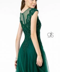 Embroidered Long Cap Sleeve Dress By Elizabeth K GL2882 Prom 14 Embroidered Long Cap Sleeve Dress By Elizabeth K GL2882 Prom