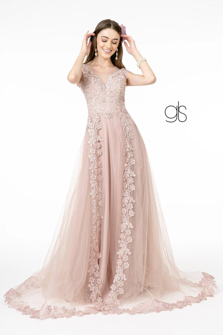 Embroidered Long Cap Sleeve Dress By Elizabeth K GL2882 Prom 7 Embroidered Long Cap Sleeve Dress By Elizabeth K GL2882 Prom