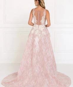 Embroidered Long Ivory Peplum Dress By Elizabeth K GL1538 Prom 13 Embroidered Long Ivory Peplum Dress By Elizabeth K GL1538 Prom